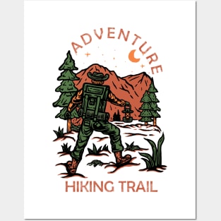 Adventure Hiking Trail Posters and Art